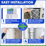 16x25x1 MERV 11 Furnace and A/C Air Filter, Pleated Material. Case of 12