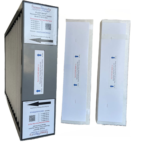 Lennox X6670 16x25x5 Reusable Filter Frame Kit Includes Lifetime Reusable Frame MODEL RFFS