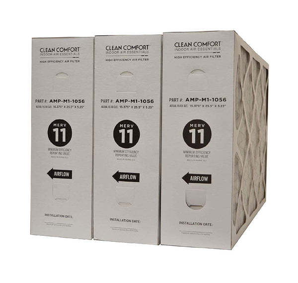 Clean Comfort AMPM11056 Furnace Filter MERV 11 Efficiency. Actual