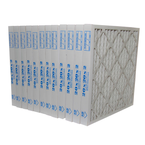 12x12x1 Furnace Filters MERV 8 - Case Of 12 Pleated Air Filters Made In Canada
