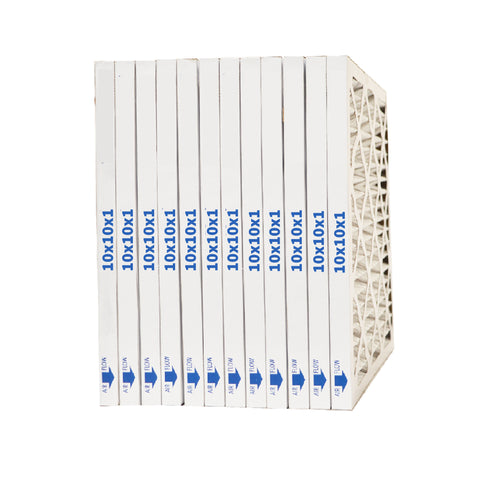10x10x1 Furnace Filter MERV 8 Pleated Filters. Case of 12