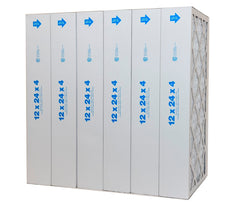 12x24x4 Furnace Filter MERV 8 Pleated Filters. Case of 6