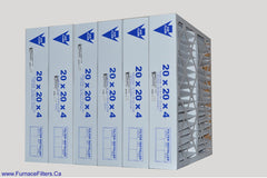 20x20x4 Furnace Filter 20 x 20 x 3.68" MERV 8 Rated. Case of 6