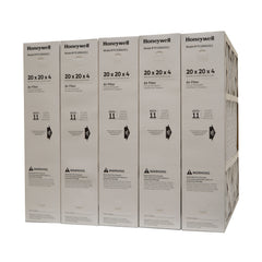 Honeywell 20x20x4 Furnace Filter Model # FC100A1011 MERV 11. Actual Size 19 15/16" x 19 3/4" x 4 3/8." Package of 5