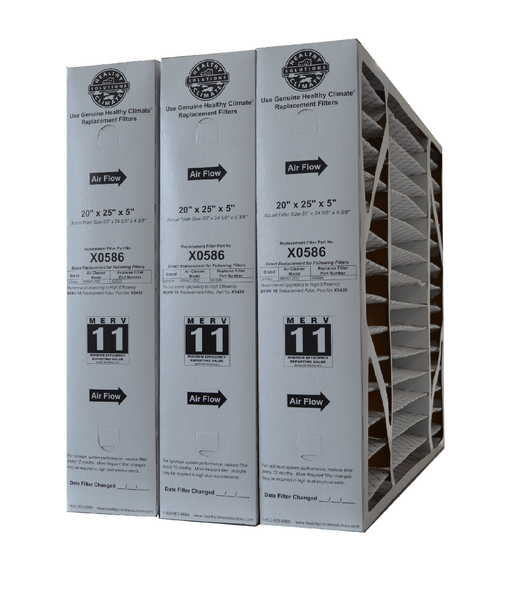 Lennox X0586 Furnace Filter 20x25x5 Healthy Climate MERV 11 for BMAC