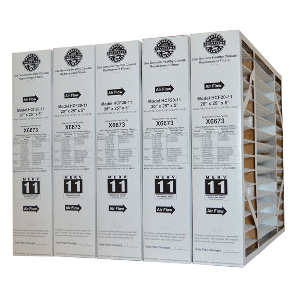 Lennox X6673 MERV 11 20x25x5 Healthy Climate Solutions for Model