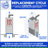 16x25x1 MERV 10 Furnace Air Filter, Pleated / Extended Surface Area. Case of 12