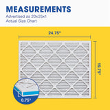 Aerostar 20x25x1 Furnace Filter MERV 8 Pleated Filters. Case of 12