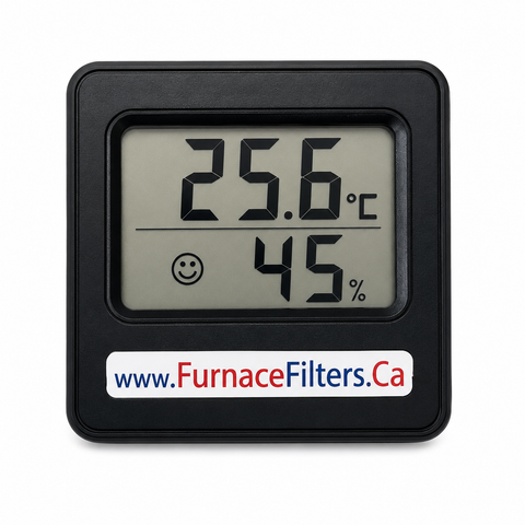 Digital Hygrometer with Temperature and Humidity - Easy Wall Mount