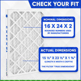 16x24x2 Furnace Filter MERV 8 Pleated Filters. Case of 12 MADE IN CANADA by FurnaceFilters.Ca