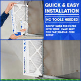 16x20x2 Furnace Filter MERV 8 Pleated Filters. Case of 06 - MADE IN CANADA by FurnaceFilters.Ca