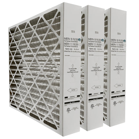Carrier 24 x 25 x 4 5/16" FILXXCAR0024 / FILXUMC082425 Genuine Original Furnace Filter  MERV 8 Rated Actual/Exact Size 23 11/16" x 24 7/16" x 4 5/16".Package of 3.