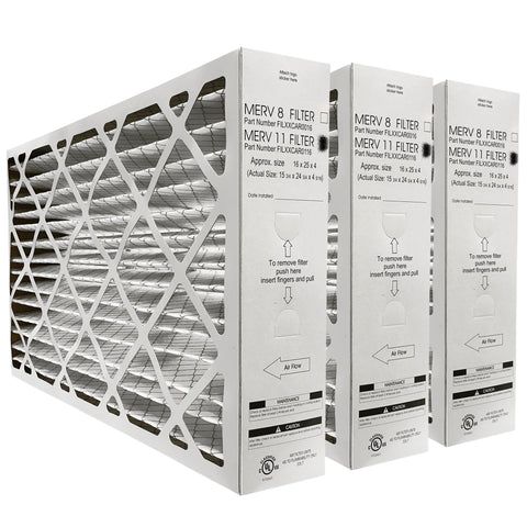 Carrier 16x25x4 5/16 FILCCCAR0116  Genuine Original Furnace Filter MERV 11 Rated  Actual/Exact Size 15 3/4" x 24 3/4" x 4 5/16". Case of 3