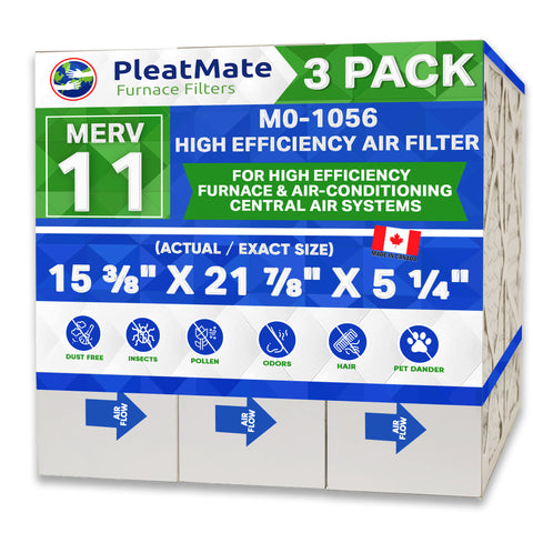 Furnace Filter 15 3/8 X 25 1/2 X5 1/4 Cinquartz M0-1056 MERV 11. Actual Size 15 3/8" X 21 7/8 M1-1056 Merv 11 Merv 11 Furnace Filter 16x25x5