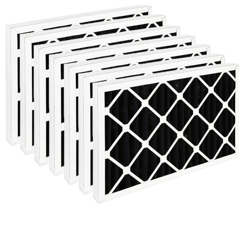 AeroStar 16x25x1 Odor Eliminator Furnace Air Filters with Activated Carbon - Case of 6