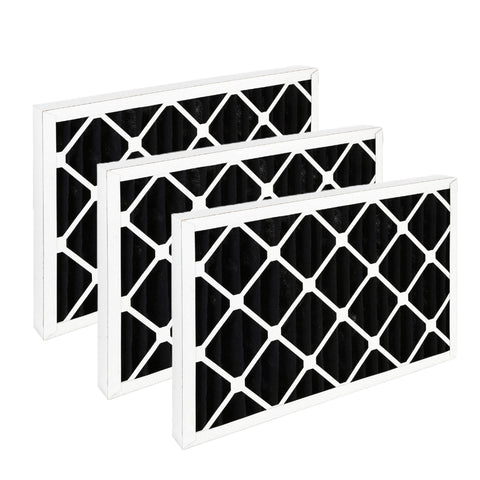 AeroStar 20x25x1 Odor Eliminator Furnace Air Filters with Activated Carbon - Case of 3