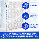 14x25x1 Furnace Filter - MERV 13 Pleated Filters. Case of 12