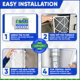 20x20x2 Furnace Filter MERV 8 Pleated Filters. Case of 06 - MADE IN CANADA by FurnaceFilters.Ca