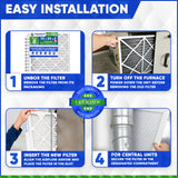 16x24x2 Furnace Filter MERV 8 Pleated Filters. Case of 12 MADE IN CANADA by FurnaceFilters.Ca