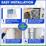 14x25x1 Furnace Filter - MERV 13 Pleated Filters. Case of 12