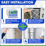 11x20x2 Furnace Filter MERV 8 Pleated Filters. Case of 12