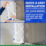 Honeywell 20x25x4 Furnace Filter Model # FC100A1037 MERV 13. Actual Size 19 15/16 x 24 7/8 x 4 3/8. Made in Canada by Furnace Filters.Ca Pkg. of 3