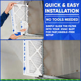 16x25x1 MERV 13 Furnace Air Filter, Pleated Material. Case of 12