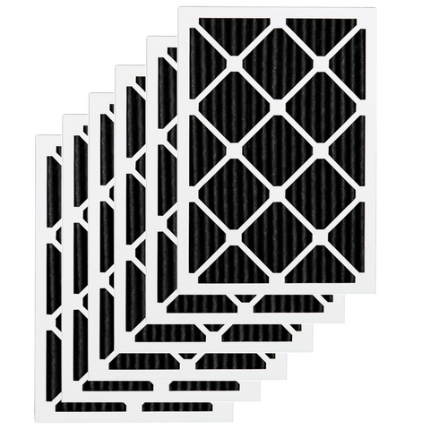 AeroStar 16x20x1 Odor Eliminator Furnace Air Filters with Activated Carbon - Set of 6