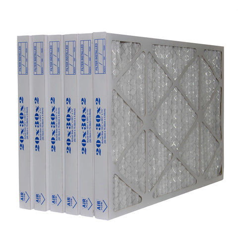 20x30x2 Furnace Filter MERV 8 Pleated Filters. Case of 6
