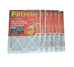 3M Filtrete 16x20x1 Furnace Filter MPR 1000. Case of 6.