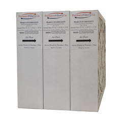 Honeywell 16x25x4 Furnace Filter Model # FC100A1029 MERV 8. Actual size 15 15/16" x 24 7/8" x 4 3/8" Case of 3.