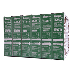 Generalaire 4541 Furnace Filter MERV 11, 16x25x5, Replaces Part # 4511 MERV 10. Actual Size 15 5/8" x 24 1/4" x 4 15/16." Case of 6