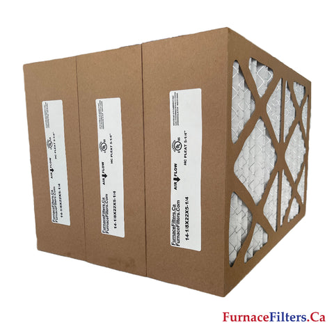 MAH-1056A Pleated Media Air Filter. MERV 10. Size 14" x 22" x 5-1/4". Package of 3