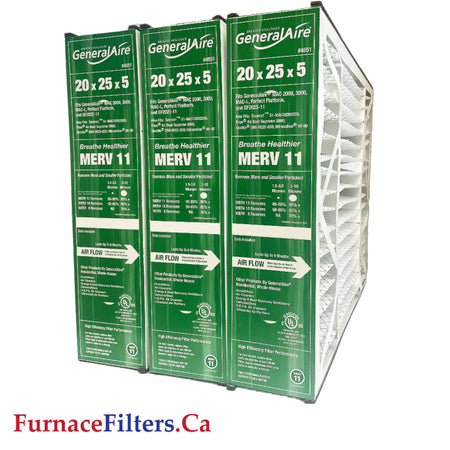 Generalaire 4551 Furnace Filter 20x25x5 MERV 11 – 2-Pack, Replaces 4501 MERV 10, Actual Size 19 5/8 X 24 3/16 X 4 15/16