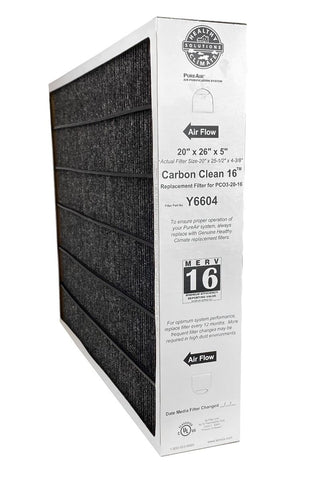 Lennox X8789 MERV 16 Air Filter – 16x26x5 Inch, 2-Pack, High Efficiency Pleated